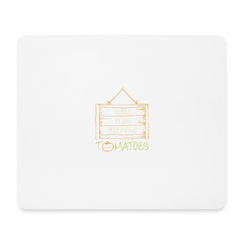 vegan tomaten gesund - Mousepad (Querformat) - Weiß - Vorne