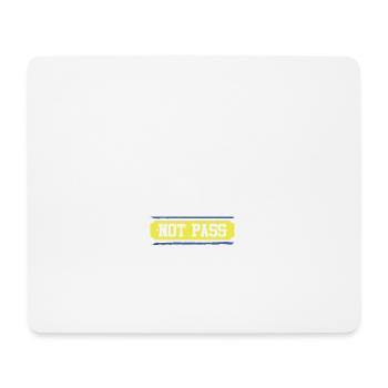 Gardien de but de hockey sur glace - Tapis de souris (format paysage) - blanc - Devant
