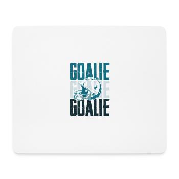 Citation d’un gardien de but de hockey sur glace - Tapis de souris (format paysage) - blanc - Devant