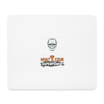 Ice Hockey Superpower - Mouse Pad (horizontal) - white - Front