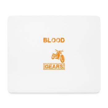 Moto à sueur de sang - Tapis de souris (format paysage) - blanc - Devant