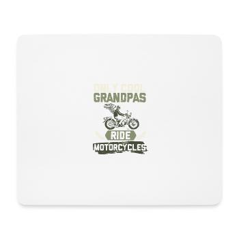 Motorcycle Grandfather - Mouse Pad (horizontal) - white - Front