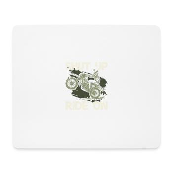 Devis Balade à moto - Tapis de souris (format paysage) - blanc - Devant