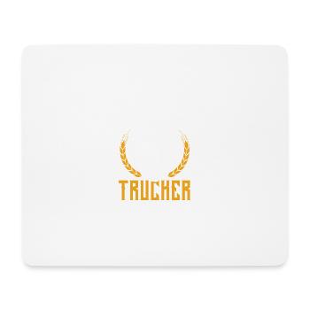 Dicton de barbe complète de camionneur - Tapis de souris (format paysage) - blanc - Devant