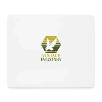 Vintage Falconry - Mouse Pad (horizontal) - white - Front