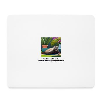 Lustiges Shirt / Lustige Sprüche - Faultier Spruch - Mousepad (Querformat) - Weiß - Vorne