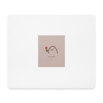 Du bist genug - Kawaii - Positive Vibes - Mousepad (Querformat) - Weiß - Vorne