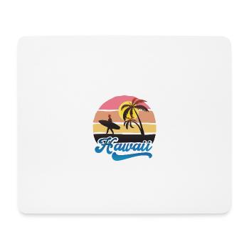 Hawaii Surf Sunset Beach Design - Mouse Pad (horizontal) - white - Front