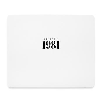 Vintage 1981 Anniversaire Slogan Phrase - Tapis de souris (format paysage) - blanc - Devant