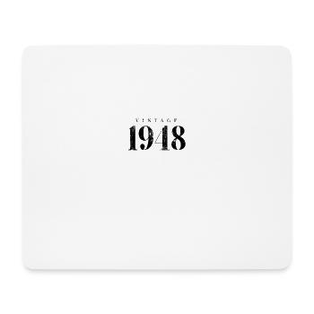 Vintage 1948 Birthday Slogan Phrase - Mouse Pad (horizontal) - white - Front