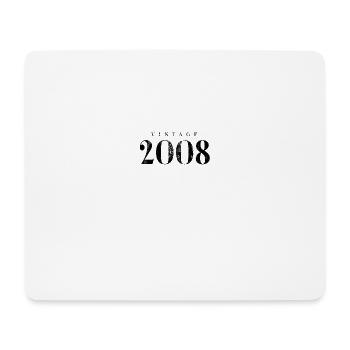 Jahrgang 2008 Geburtstag Slogan Phrase - Mousepad (Querformat) - Weiß - Vorne