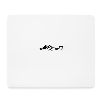 Heart - Mountain - (2) - Mouse Pad (horizontal) - white - Front