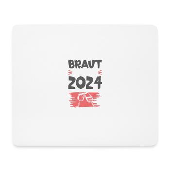 Braut Support 2024 Hochzeit Drinking - Mousepad (Querformat) - Weiß - Vorne