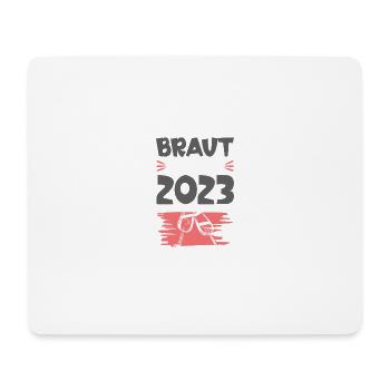Braut Support 2023 Hochzeit Drinking - Mousepad (Querformat) - Weiß - Vorne