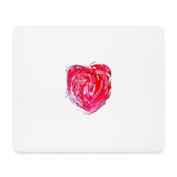 "Heart2" by Acryl Gallery & Design - Mouse Pad (horizontal) - white - Front