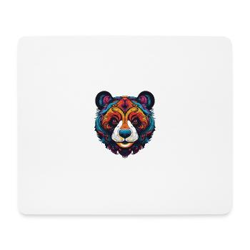 Panda Portrait - Mousepad (Querformat) - Weiß - Vorne