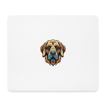 Kangal Hund Portrait - Mousepad (Querformat) - Weiß - Vorne