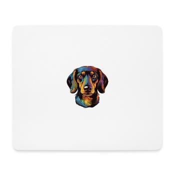 Dachshund Dog Portrait Dachshund - Mouse Pad (horizontal) - white - Front