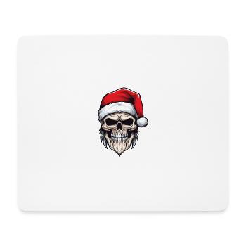 Santa Claus Skull - Mouse Pad (horizontal) - white - Front