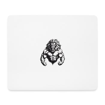 Lion Muscles Gym Bodybuilding - Mouse Pad (horizontal) - white - Front