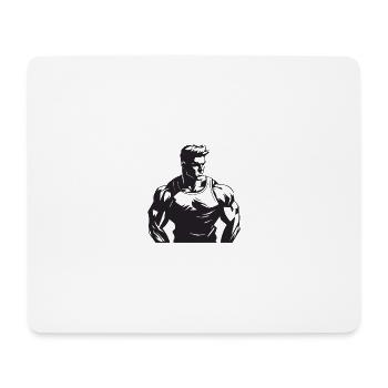 Bodybuilder Muscles Workout Gym - Mouse Pad (horizontal) - white - Front