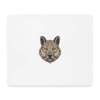 Portrait de chien husky - Tapis de souris (format paysage) - blanc - Devant