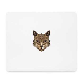 Portrait de chat - Tapis de souris (format paysage) - blanc - Devant