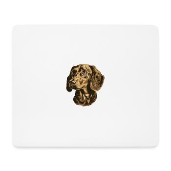 Dachshund Dog Portrait Dachshund - Mouse Pad (horizontal) - white - Front
