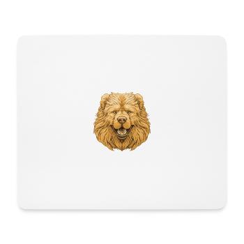 Chow Chow Portrait de chien - Tapis de souris (format paysage) - blanc - Devant