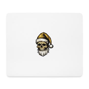 Santa Claus Skull - Mouse Pad (horizontal) - white - Front