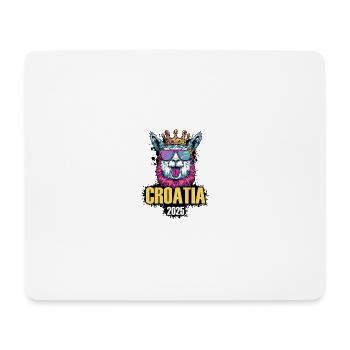 Croatia 2025 Alpaca Party Holiday - Mouse Pad (horizontal) - white - Front