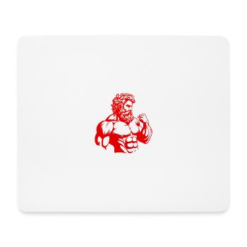 Greek Fighter Spartan - Mouse Pad (horizontal) - white - Front
