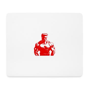 Bodybuilder Fitness Muscles Gym - Mouse Pad (horizontal) - white - Front