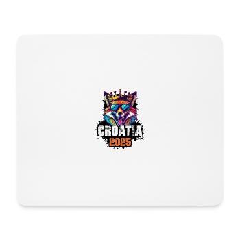 Croatia 2025 Urlaub Fuchs - Mousepad (Querformat) - Weiß - Vorne