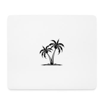 Île Palm - Tapis de souris (format paysage) - blanc - Devant