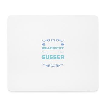 bullmastiff hund spruch - Mousepad (Querformat) - Weiß - Vorne