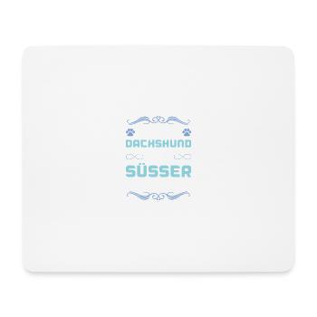 dackel dachshund hund spruch - Mousepad (Querformat) - Weiß - Vorne