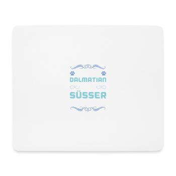 dalmatiner hund spruch - Mousepad (Querformat) - Weiß - Vorne