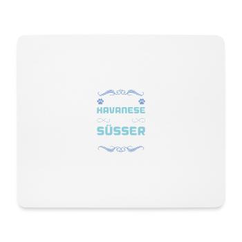 havanese hund spruch - Mousepad (Querformat) - Weiß - Vorne