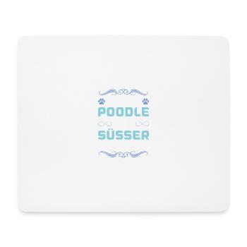 Dicton de chien caniche - Tapis de souris (format paysage) - blanc - Devant