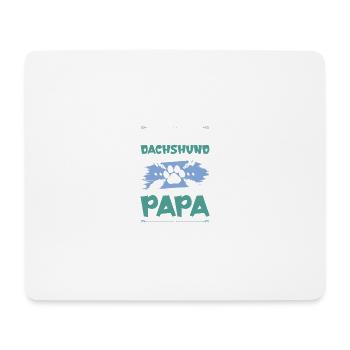 teckel teckel chiens papa - Tapis de souris (format paysage) - blanc - Devant