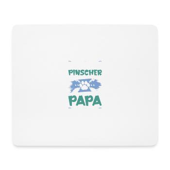 pinscher hunde papa - Mousepad (Querformat) - Weiß - Vorne
