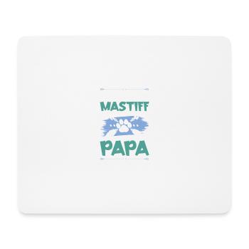 mastiff hunde papa - Mousepad (Querformat) - Weiß - Vorne