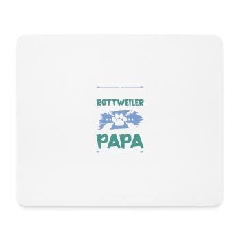 rottweiler hunde papa - Mousepad (Querformat) - Weiß - Vorne