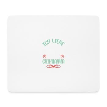 Conception des ailes d’amour Chihuahua - Tapis de souris (format paysage) - blanc - Devant