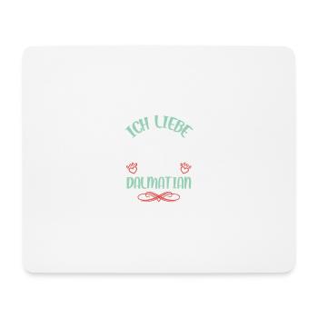 Ich liebe Dalmatian Engel - Mousepad (Querformat) - Weiß - Vorne