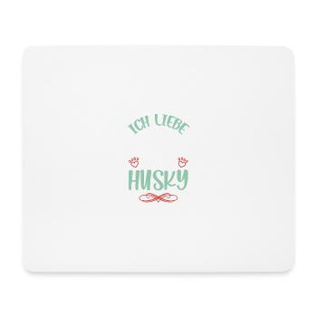 I love my husky angel wings - Mouse Pad (horizontal) - white - Front