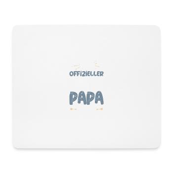 Beagle Papa Offiziell Shirt - Mousepad (Querformat) - Weiß - Vorne