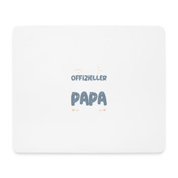 Offizieller Bulldog Papa - Mousepad (Querformat) - Weiß - Vorne