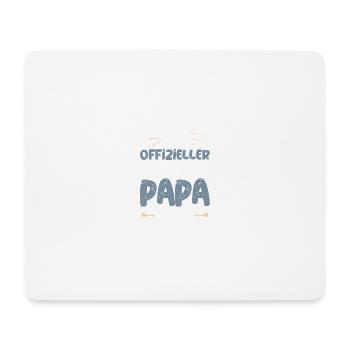 Offizieller Bullmastiff Papa - Mousepad (Querformat) - Weiß - Vorne